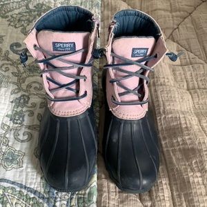 Sperry duck boots, size 2 girls
